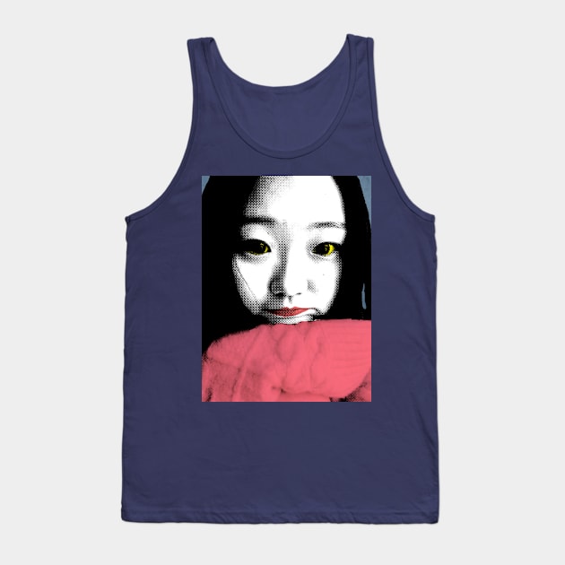 BEAUTIFUL FUNNY ASIAN GIRL POP ART COLOR Tank Top by NYWA-ART-PROJECT